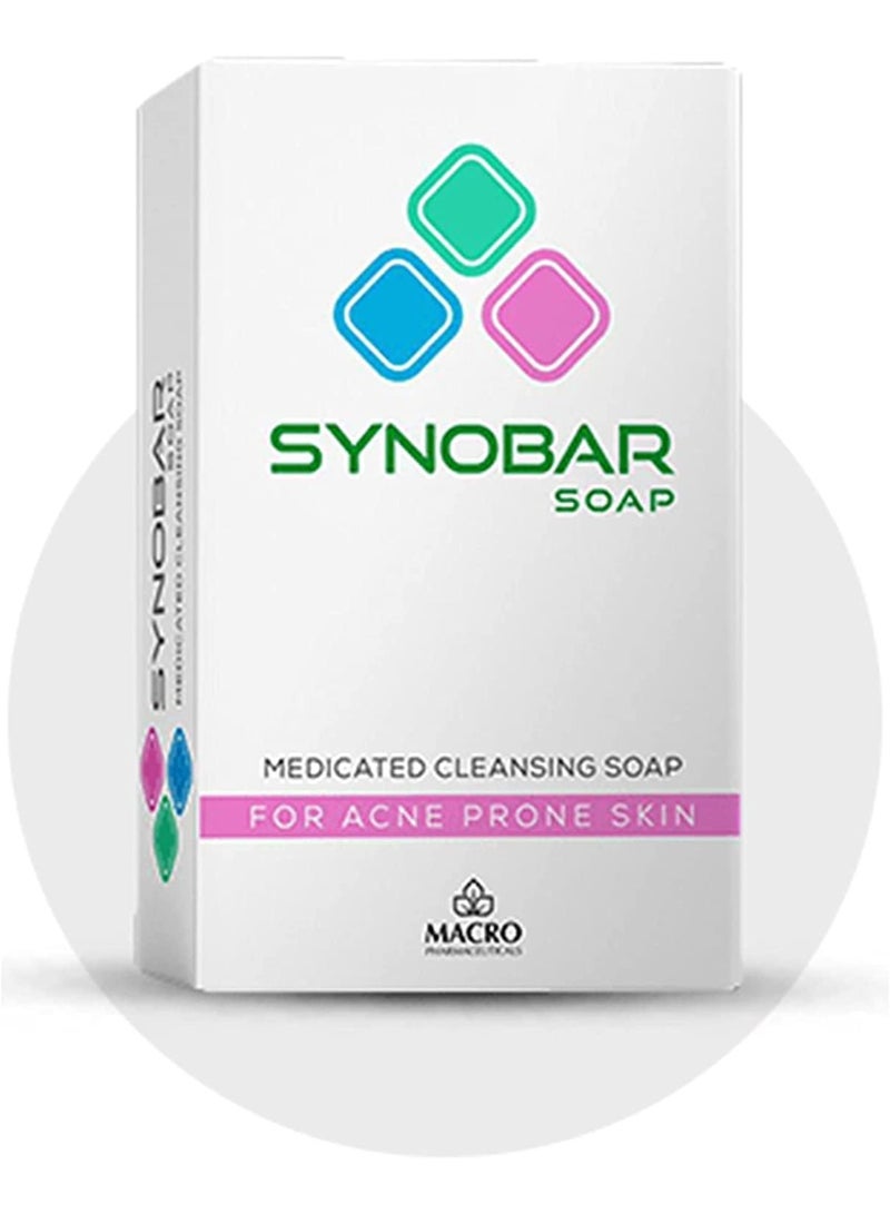 ماكرو صابون سينوبار للبشرة المعرضة لحب الشباب 100 جرام - Image 2