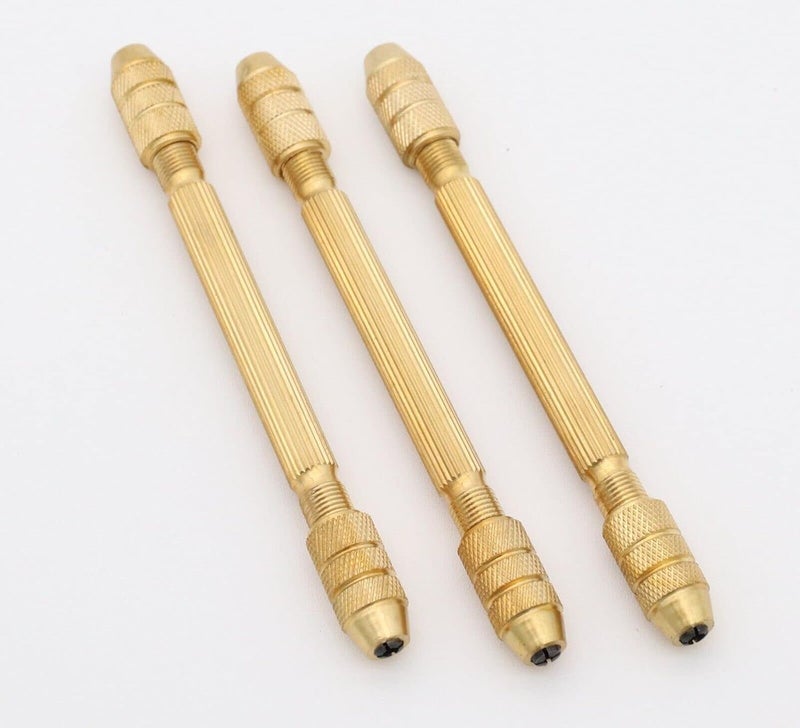 Oscar OSCAR 3 Pack Mini Double End Pin Vise for Watch Clock Jewelry Repairing Tool Bit Jewelry Craft 4 Inch - Image 1