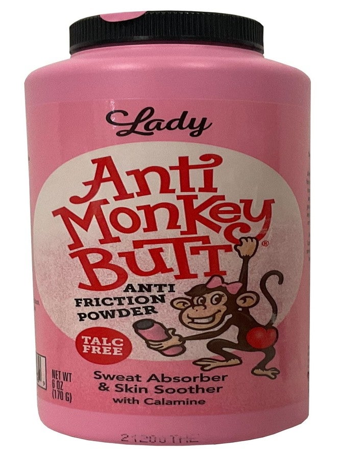 Anti Monkey Butt Women’s Body Powder - Talc-Free, Sweat Absorbing & Anti-Chafing Formula - All-Day Comfort & Protection, (6 oz)