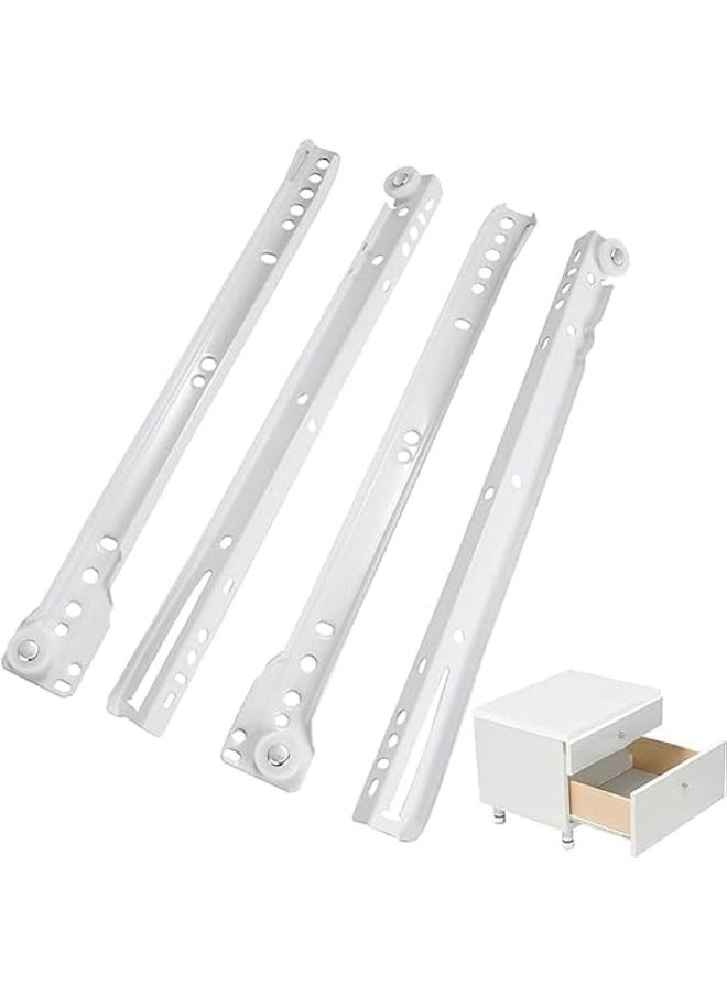 Royal Apex Royal Apex Cabinet Rails Drawer Track Slides For Computer Table Clothing Cabinets With Wheels White Color (18 inch)  - Image 1