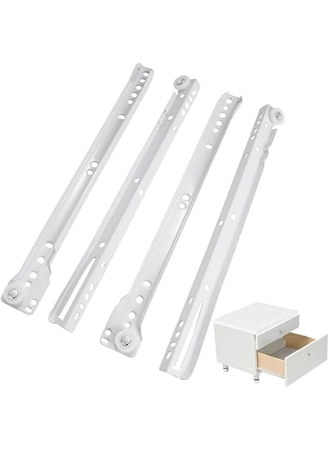 Royal Apex Royal Apex Cabinet Rails Drawer Track Slides For Computer Table Clothing Cabinets With Wheels White Color (18 inch)  - Image 2