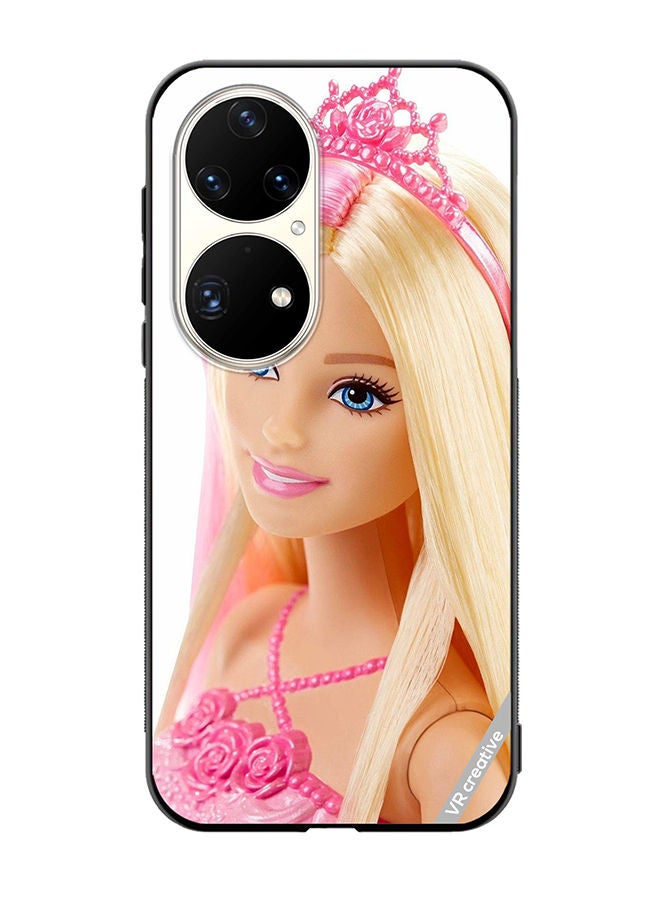 VR CREATIVE Protective Case Cover For Huawei P50 Pro Barbie With Hair Design Multicolour - Image 1