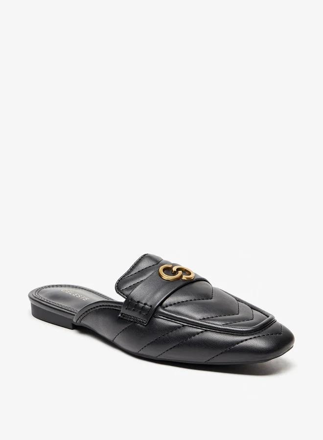 Celeste Women's Quilted Slip-On Mules