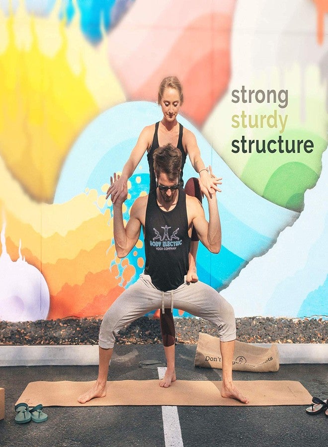 آيريس بساط يوغا من مادة TPE غير قابلة للانزلاق من IRIS Fitness مصنوع من الفلين العضوي مع حزام لليوغا الساخنة والبيلاتس والجمباز، ذو وجهين (72 بوصة × 24 بوصة × 6 مم) (رمادي) - Image 4