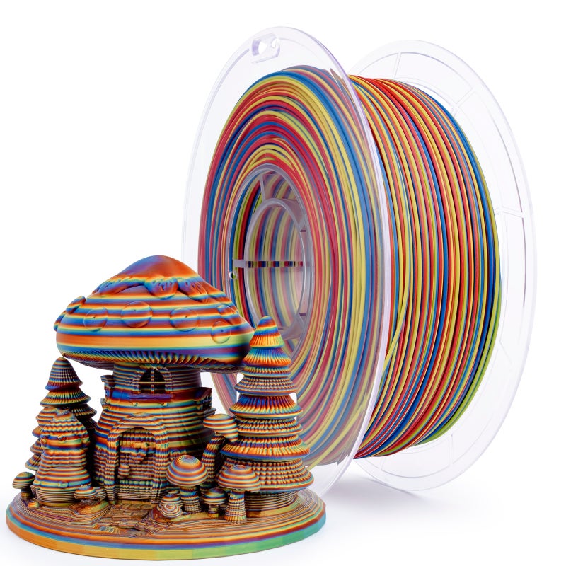 ZIRO CARNIVAL STRIPES Stripes Matte PLA Fast Color Change Filament 1.75mm 1kg/2.2lb Spool , - Image 4