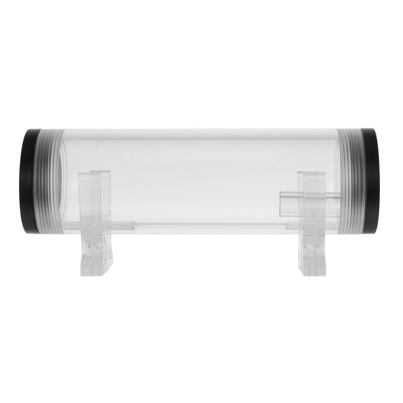 G1/4 Thread Computer Water Cooling Cylinder 16cm Cylindrical Tank Reservoir Tank for PC Computer Case Cooling System (Black) - Image 4