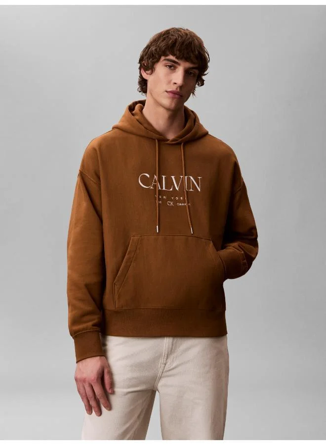 Calvin Klein  Graphic Pullover Hoodie for Men | Best Price UAE