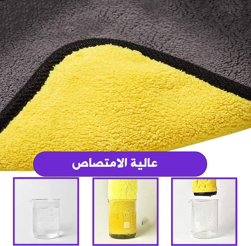 MOTRK Microfiber Towels for Car Home Kitchen Glass Window Drying Cleaning Cleaning Cleaning Cloth | Kitchen Dish Towel Car Wash Cleaning Rag (Colorful, 30 * 40 500g) - Image 2