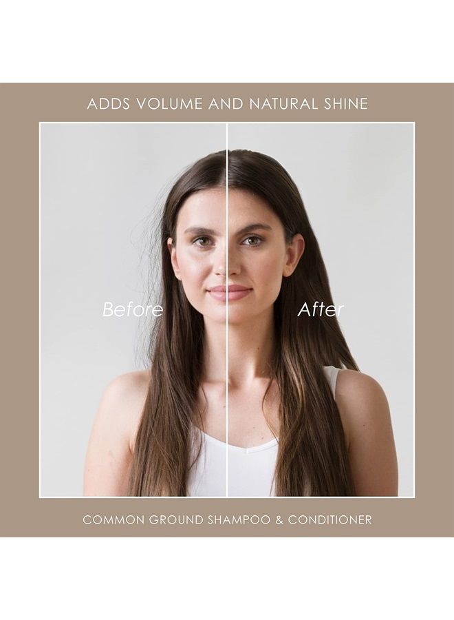 Common Ground All Natural Shampoo and Conditioner Set; Paraben and Cruelty Free, Organic, Vegan, Plant-Based Formula, Botanical Scent and Avocado Oil Extract, for Men and Women - Image 2