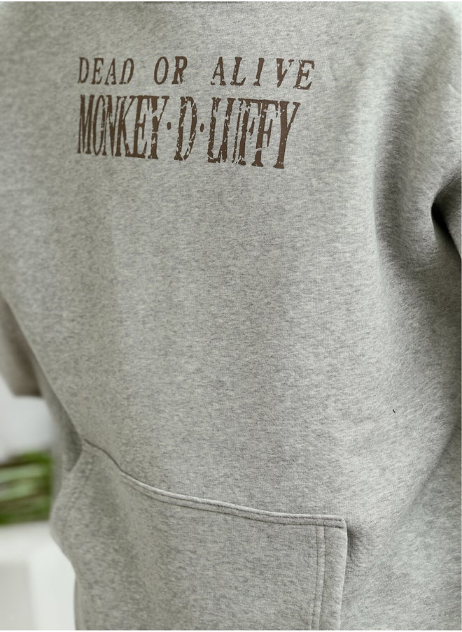 RAVIN Heather Grey Hoodie Shirt With Kangaro Pocket  - Image 4