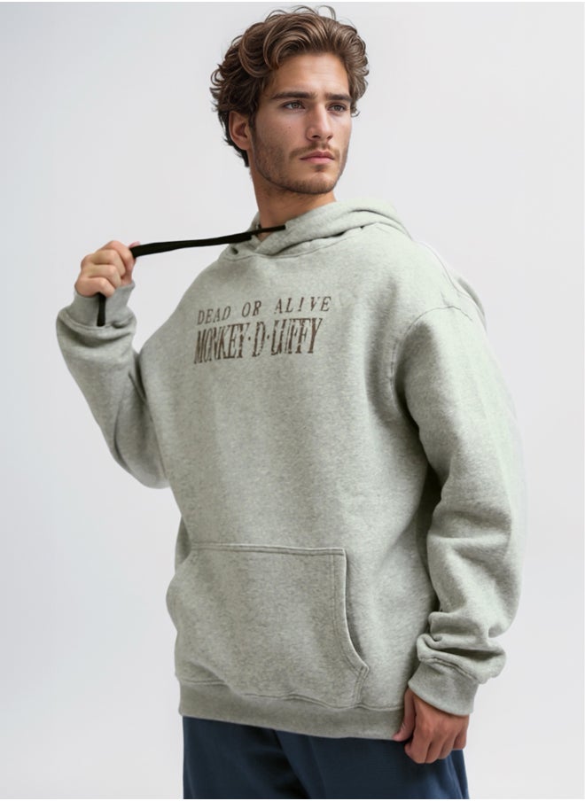 RAVIN Heather Grey Hoodie Shirt With Kangaro Pocket  - Image 2