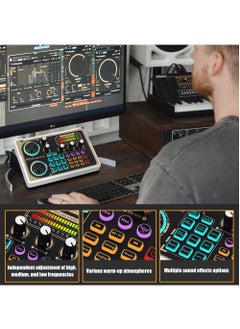 Extra Live Sound Cards Condenser Microphone Set Streaming Audio Mixer with Microphone Stand/Suitable for Live Broadcast/Podcast/Youtube/PC/Smartphone(U87+NX7)  - Image 2
