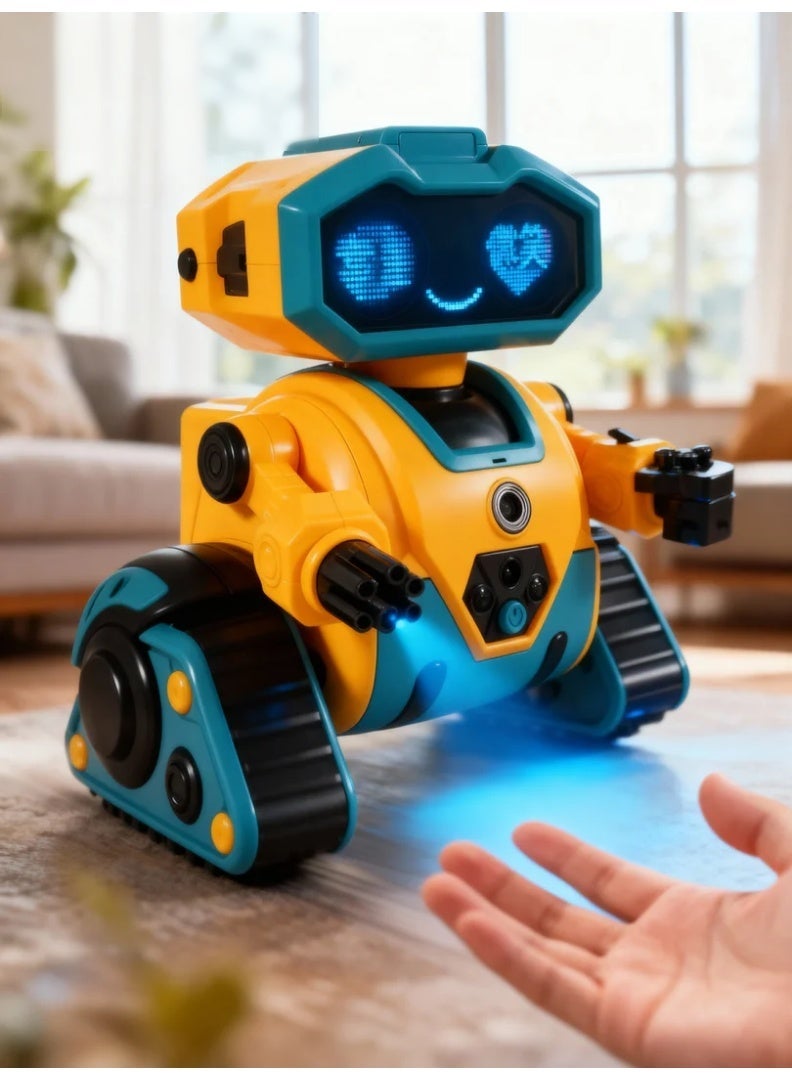 روبوت برمجة ذكي، تجميع DIY مع مستشعر الأشعة تحت الحمراء، تحكم لاسلكي 2.4 جيجا هرتز، هدية ألعاب لطيفة للأطفال - Image 1