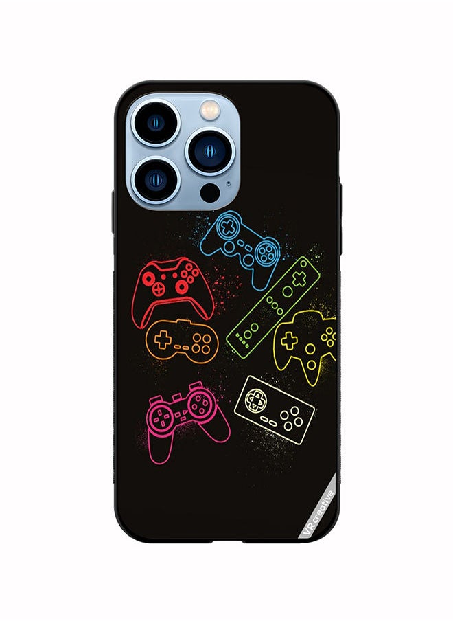 VR CREATIVE Protective Case Cover For Apple iPhone 14 Pro Ps5 Remotes Design Multicolour  - Image 1