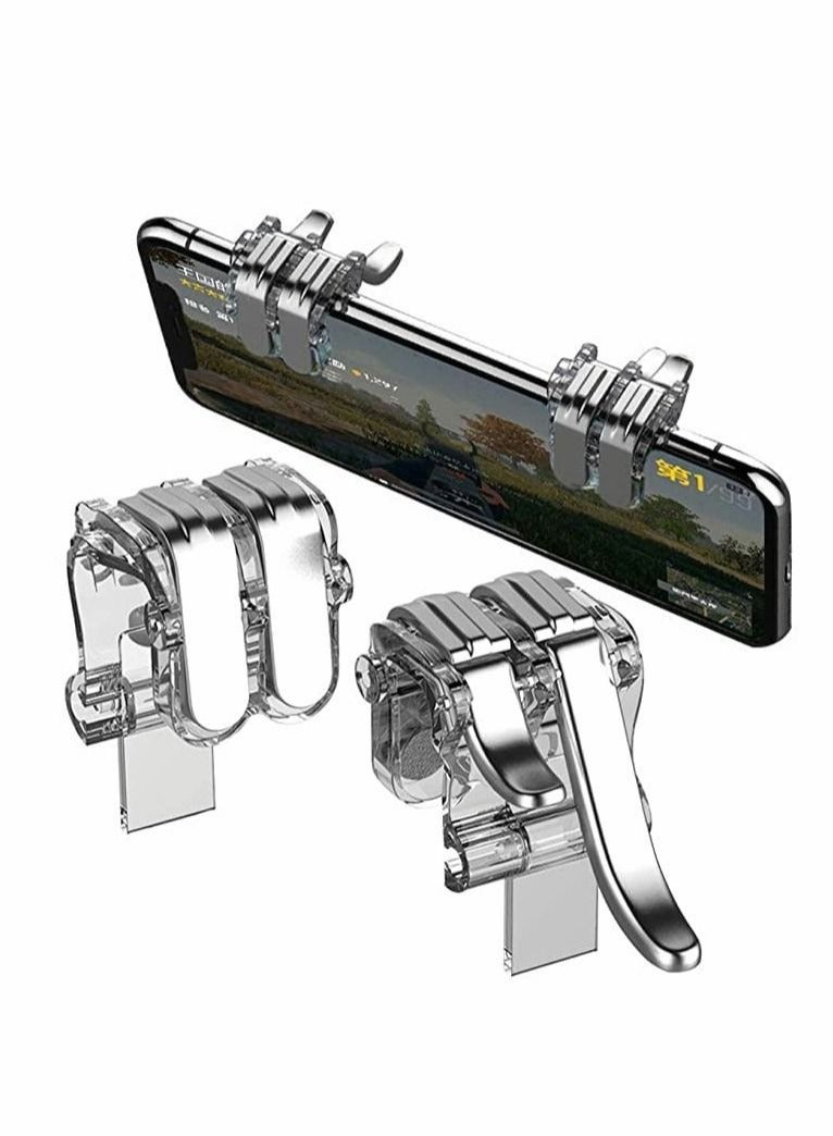 Captaintech Finger Sleeves for Gaming, 12Pcs Highly Sensitive Anti-Sweat Breathable Finger Covers, with 2Pcs Mobile L1R1 Game Triggers for Phone Games, Six-finger Linkage, Shooter Sensitive Controller Joysticks - Image 5