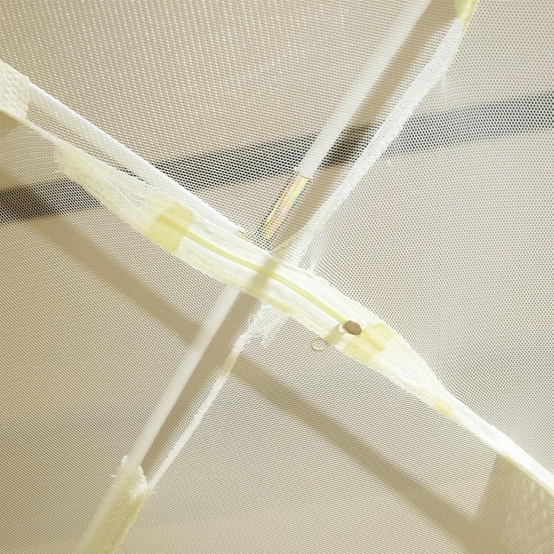 Pop-Up Mosquito Net Bed Tent with Net Bottom, Portable Canopy for Indoor/Outdoor Use,Yellow-0.4 - Image 4