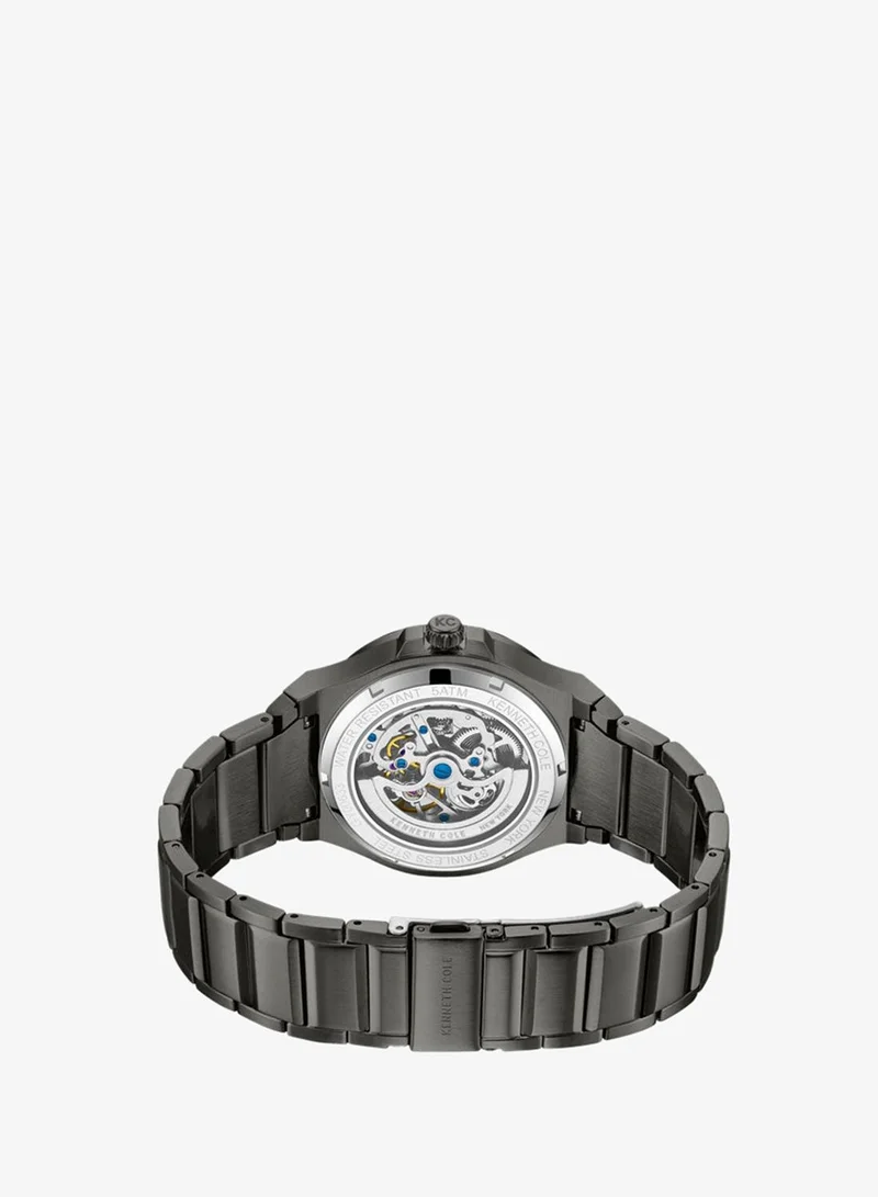 Kenneth Cole New York  Kenneth Cole New York 42X50.5mm Automatic Men's Watch with Grey Dial & Gunmetal Stainless Steel Bracelet for Men | Best Price UAE