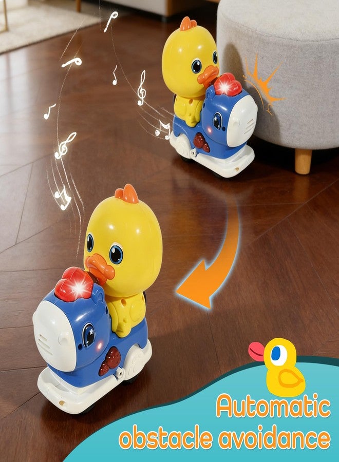 lonfypeng Baby Crawling Walking Toys for Toddlers with Adorable Shape, Musical Car Crawling Developmental Toys with Sounds and Lights, Ideal Gifts for Babies - Image 2