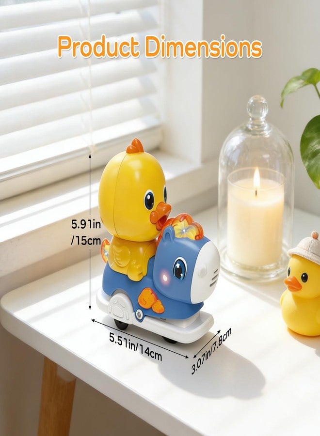 lonfypeng Baby Crawling Walking Toys for Toddlers with Adorable Shape, Musical Car Crawling Developmental Toys with Sounds and Lights, Ideal Gifts for Babies - Image 5