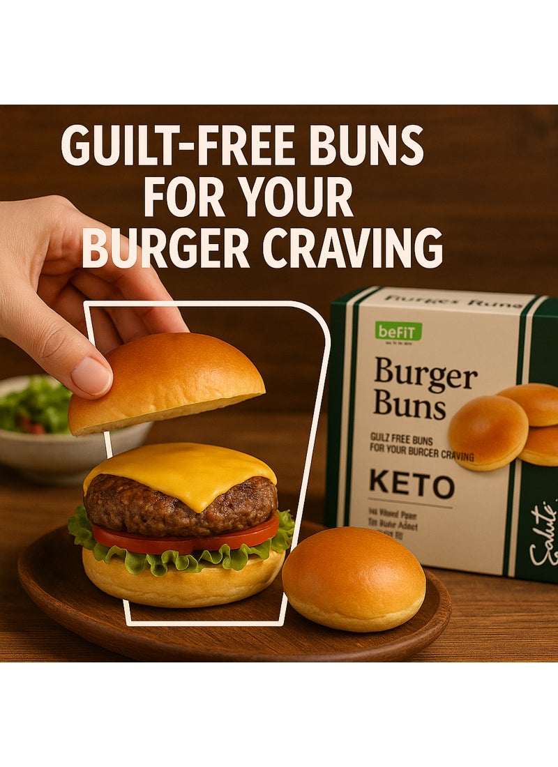 BeFit Keto Salute Low Carbs Burger 4 Buns - Image 4