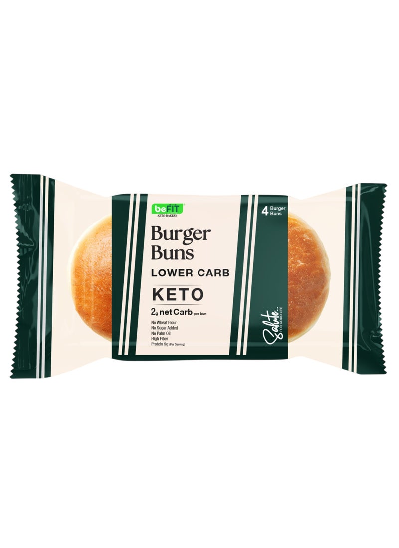 BeFit Keto Salute Low Carbs Burger 4 Buns - Image 1