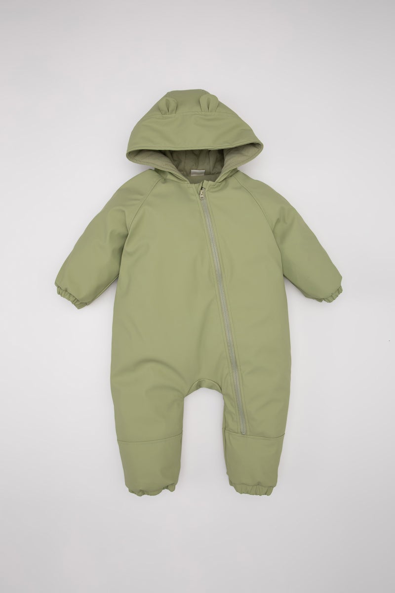 DeFacto Baby Boy Waterproof Hooded Zippered Jumpsuit Jacket  - Image 1