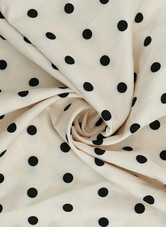 Take Two  Beige Polka Dot Sleeveless Halter Maxi Dress for Women | Best Price UAE