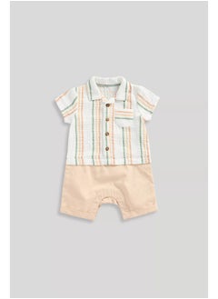 mothercare Mock Shirt and Shorts Romper  - Image 1