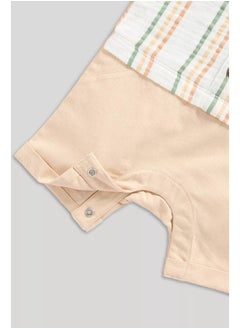 mothercare Mock Shirt and Shorts Romper  - Image 3