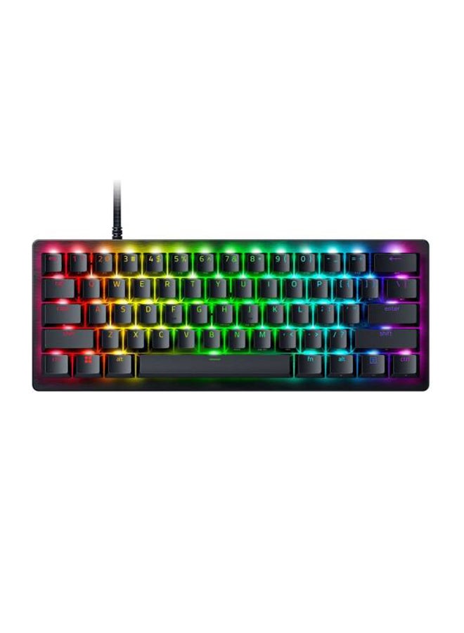 ريزر لوحة مفاتيح ميكانيكية صغيرة للألعاب Huntsman V3 Pro 60%، مفتاح بصري تناظري من الجيل الثاني، أغطية مفاتيح PBT مزدوجة، تمرير مفتاح N، مضاد للظلال، نوع C قابل للفصل، تخطيط ENG | RZ03-04990100-R3M1 - Image 1