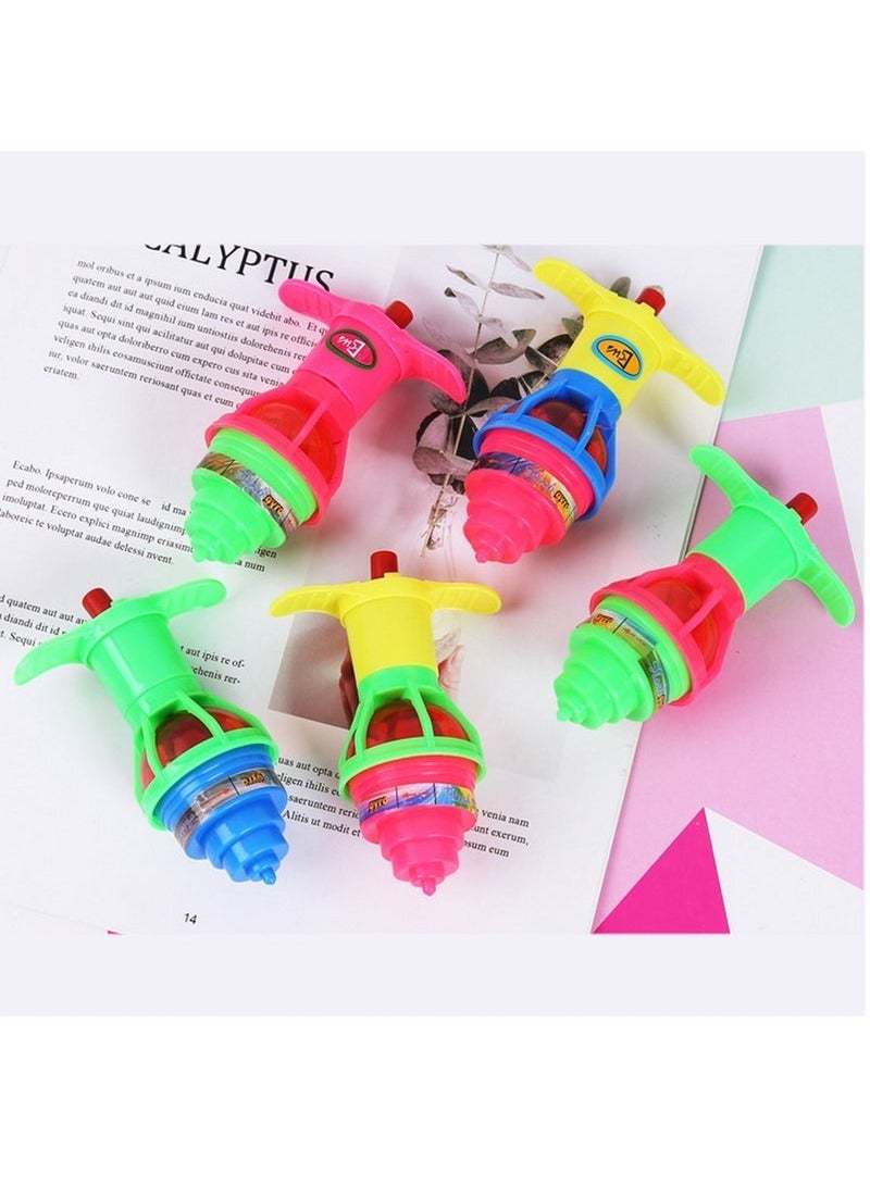 24 Pcs LED Light Up Spinning Tops for Kids Colorful Flashing Spinners Gyroscope Novelty Bulk Toys Party Favor Goodie Bag Fillers for Birthdays  - Image 3