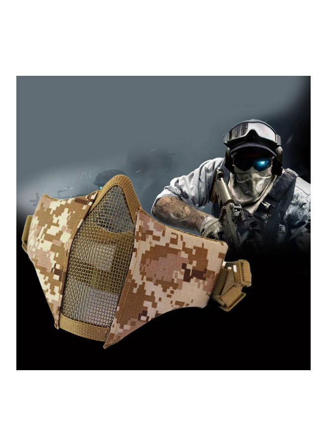 Generic Outdoor Protective Strike Metal Mesh Metal Half Face Tactical Military Mask 20*10*20cm  - Image 4