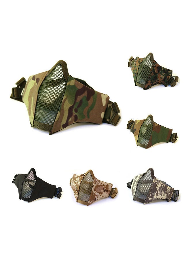 Generic Outdoor Protective Strike Metal Mesh Metal Half Face Tactical Military Mask 20*10*20cm  - Image 3