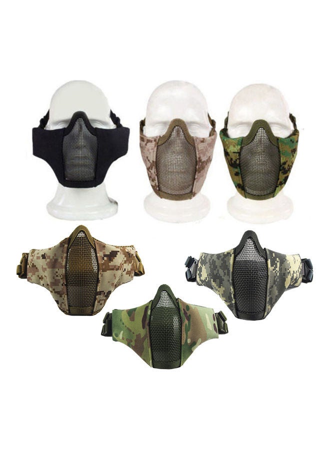 Generic Outdoor Protective Strike Metal Mesh Metal Half Face Tactical Military Mask 20*10*20cm  - Image 2