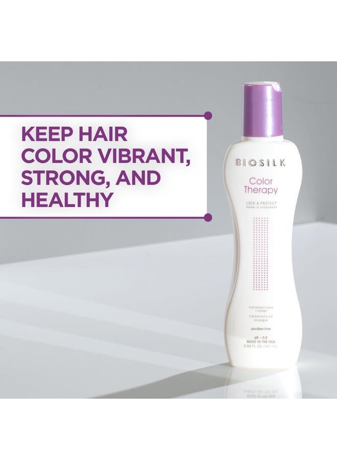 BIOSILK Color Therapy Lock & Protect, Prevents Color Loss & Strengthens Hair, Keeps Color Vibrant & Rich, Sulfate, Paraben & Cruelty-Free, 5.64 Oz - Image 3