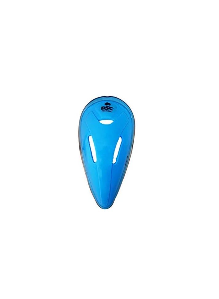 DSC Surge Cricket Abdominal Guard (Blue, Size: Boys) | Material:  Cotton and Poly | For Workout, Gym, Cricket and Other Sports | Border bound with foam casing - Image 1