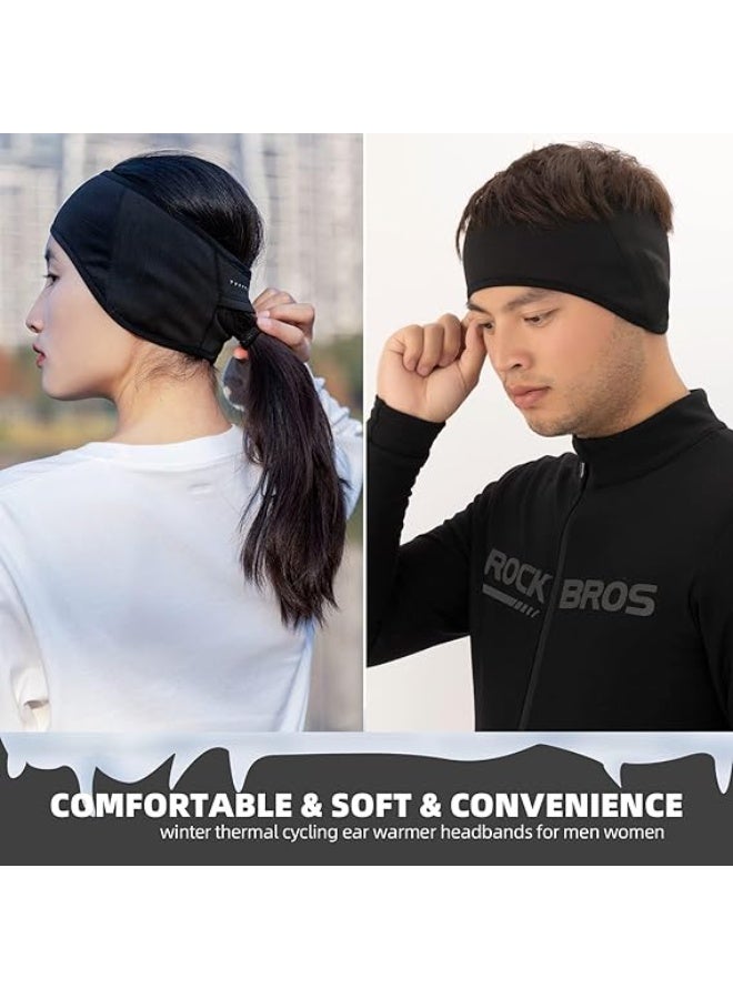 Bukela Fleece Warmers Earmuffs Headband, Men Women for Running Skiing Cycling Warm Ear Cover for Winter Cold Weather - Image 3