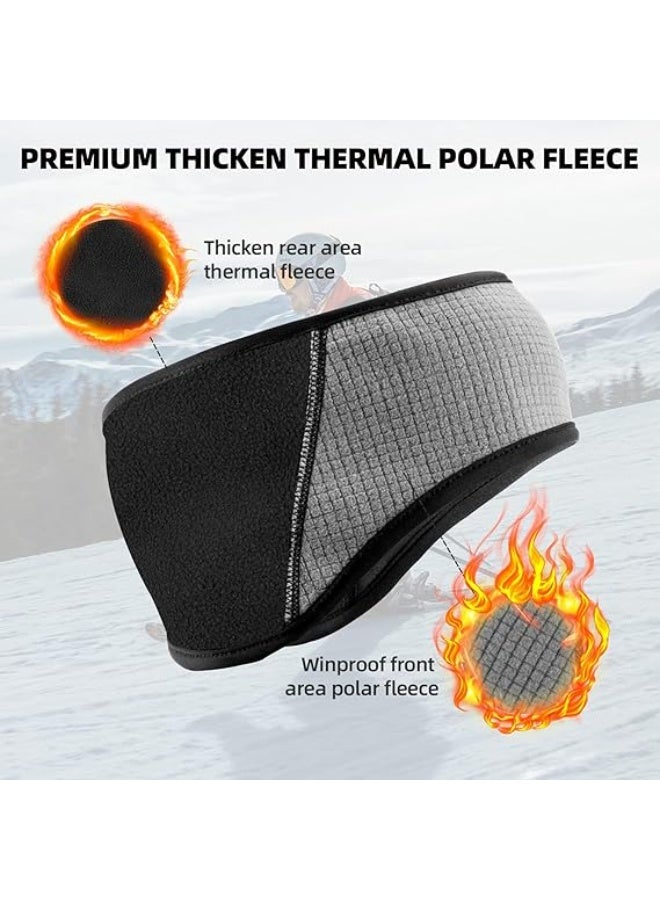 Bukela Fleece Warmers Earmuffs Headband, Men Women for Running Skiing Cycling Warm Ear Cover for Winter Cold Weather - Image 5