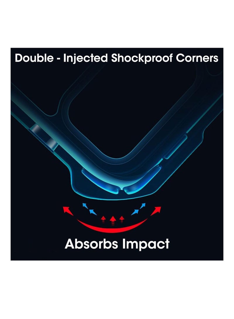 Wtech Realme 14 Pro 5G 2025 Hybrid TPU Silicone with Raised Armour Bumpers Slim Case Cover (MCAPSA) - Clear/Black - Image 5