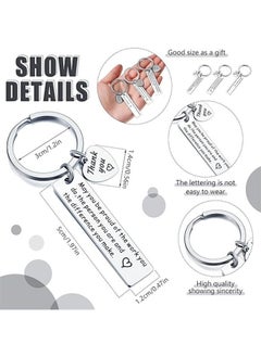 Ant 6-Piece Thank You Gifts Keychain, Stainless Steel Keyrings for Thank You Coworker Teacher Doctor Gifts  - Image 3