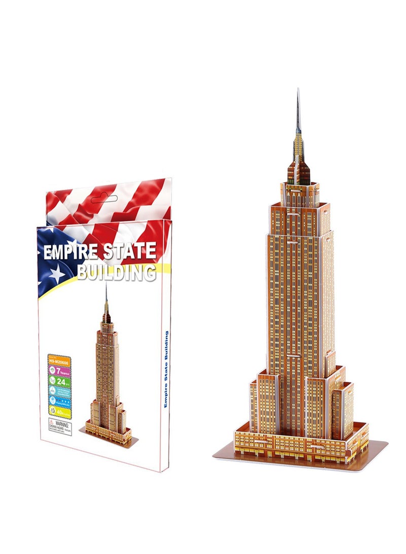 World Famous Building Puzzle Empire State Building Children's Toy - Image 1