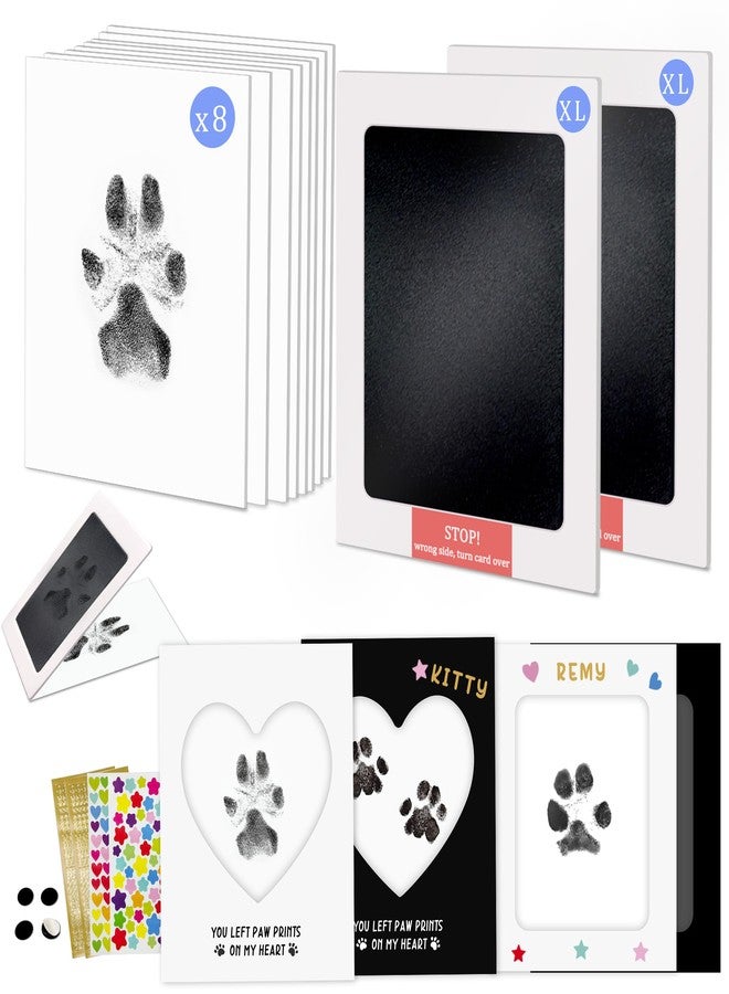 MYPAWLETS Paw Print Kit,Clean Touch/Inkless Ink Pad for Dog/Cat Pawprints,Paw Print Stamp Pad for Dogs,Dog Paw/Nose Print Kit Keepsake,Pet Paw Print Impression Kit with Frame,Gifts for Pet Parents-2L - Image 1