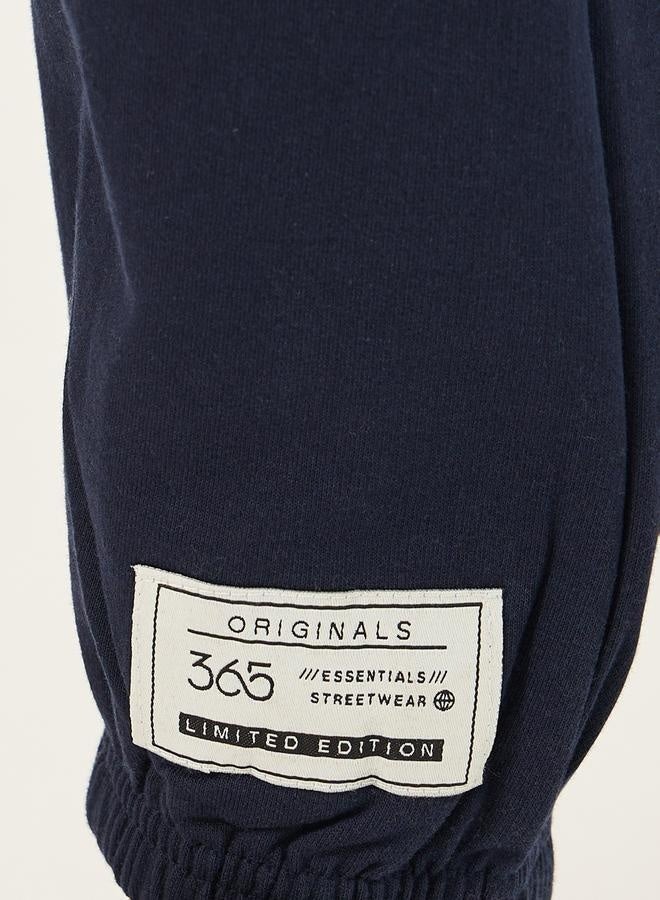 Styli Relaxed Fit Fleece Badge Detail Joggers with Zip Pockets  - Image 3