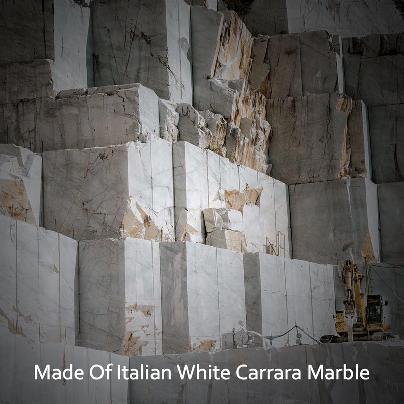 sunwings 10-Pack Carrara White Marble Pencil Liner Tile, 3/4" x 12" Honed Natural Stone Bullnose Tile Edge Trim Molding for Kitchen Backsplash, Bathroom and Shower Wall - Image 3
