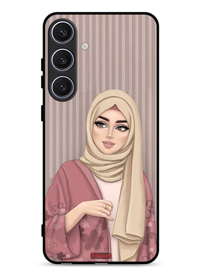 Tolwak Samsung Galaxy S24 Plus 5G Protective Case Cover Hijab Girl Art - Image 1