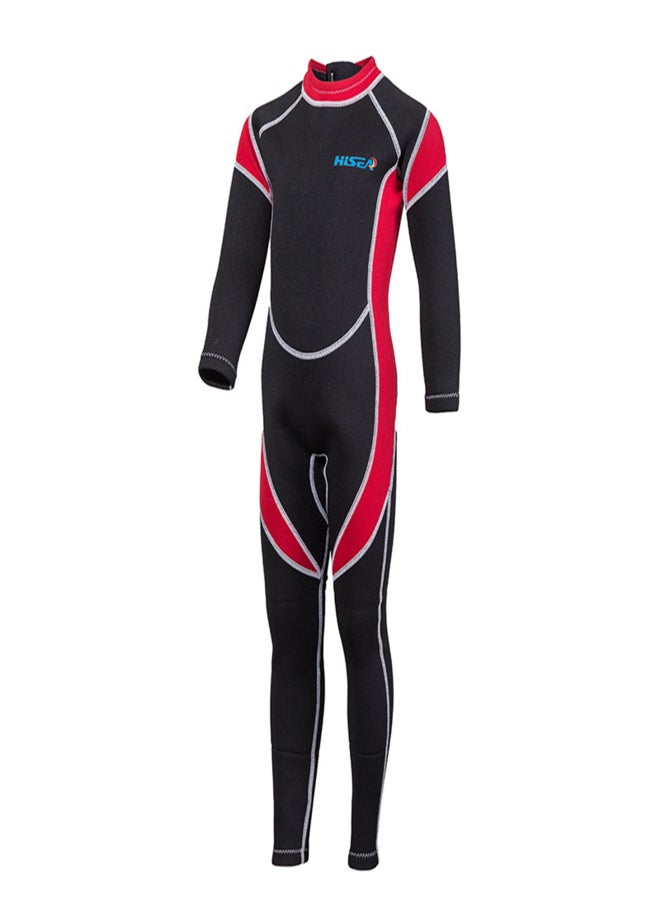 Hisea Kids Wetsuit Girls Boys Zippered Long Sleeve Diving Swimsuit Quick Dry One Piece Chlidren Surf Suit for Water Sports - Image 1