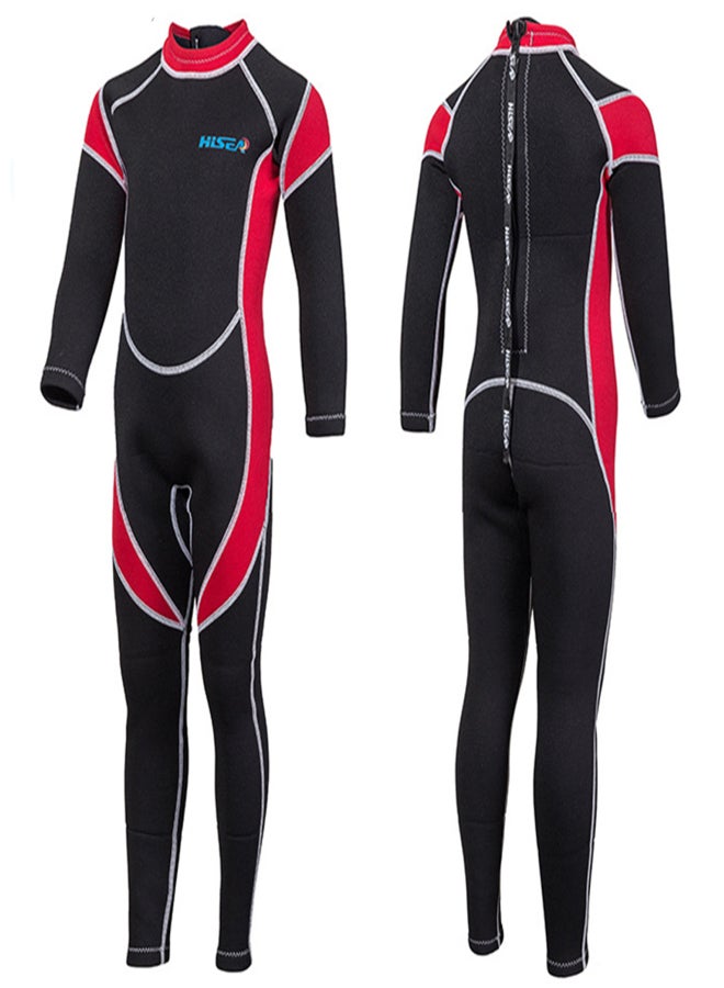Hisea Kids Wetsuit Girls Boys Zippered Long Sleeve Diving Swimsuit Quick Dry One Piece Chlidren Surf Suit for Water Sports - Image 2