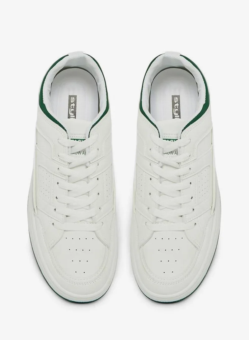 Styli Active Color Block Low Top Lace Up Sneakers