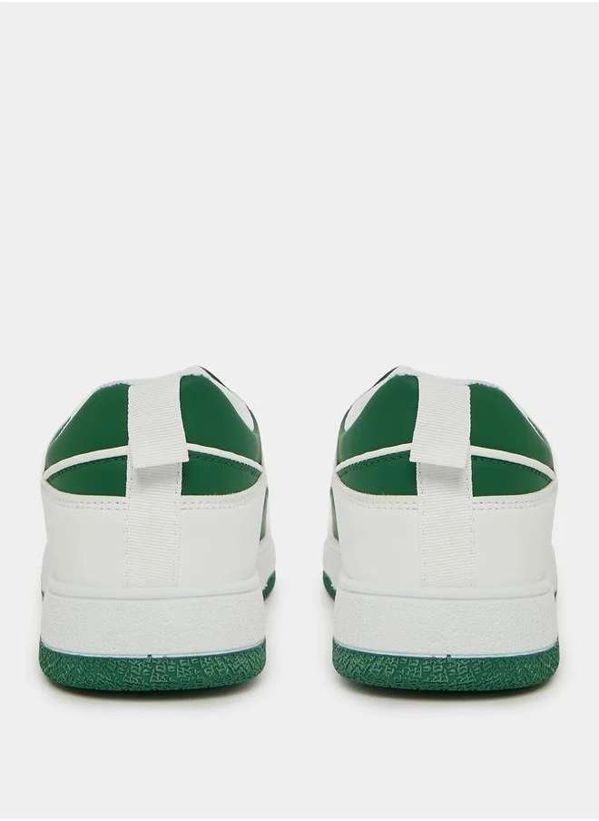 ستايلي Color Block Low Top Lace Up Sneakers