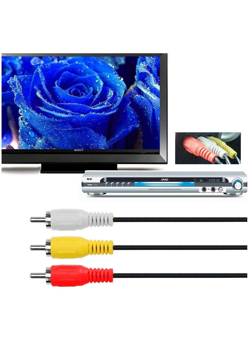 Captaintech HDMI to RCA Cable 1080P 5ft 1.5m Male to 3 Video Audio AV Component Converter Adapter Cable Connector Adapter One Way Transmitter for TV DVD - Image 2